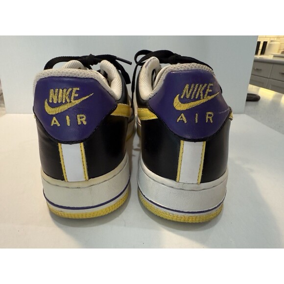 Nike Air Force Mens Custom Sneakers Men\'s Lakers Colors Purple Yellow Sz 9.5 main image 11